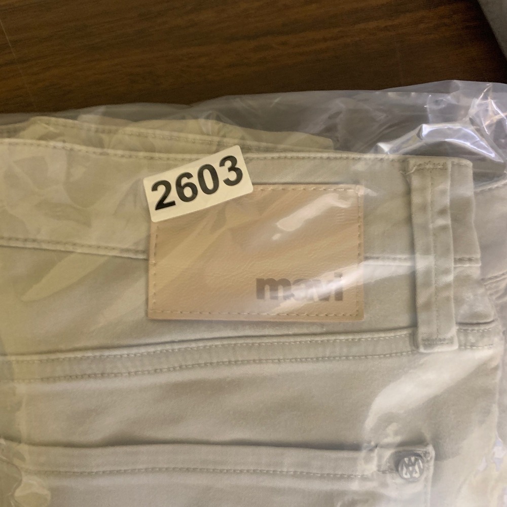 Mavi Zach Straight Leg Pants Mens 36x32 Sand Beige Cotton Stretch Chino Jeans - Picture 8 of 8